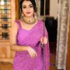 party-wear-pink-color-sequence-work-saree-for-womens