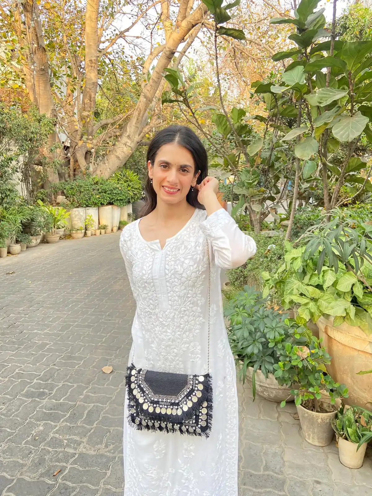 Glamorous White Color Maslin Thread Embroidery Salwar Suit - Image 4