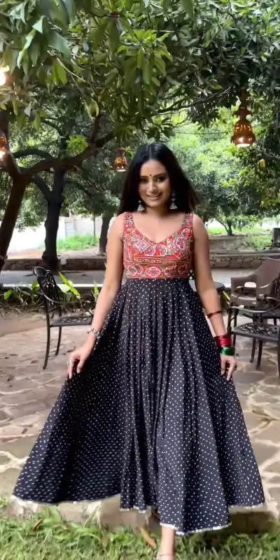 Aglow Blue Color Georgette Mirror Work Digital Printed Salwar Suit