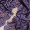 Amazing Purple Color fabric having handwork With Work Saree