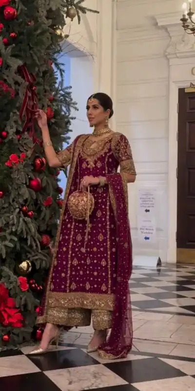 SRK 5231 Red Color Pure Chinnon Silk With Embroidery Sequence Work Salwar Suit Casual, Wedding, Party, Festive, Events Etc.4-6 Working Days@ 2699/-only | Casual Suits, Jump Suits, Creative suits, Designer Suits, Palazzo Suits, Party Wear Suits, Patiala Suits, Salwar suit, Straight Suits