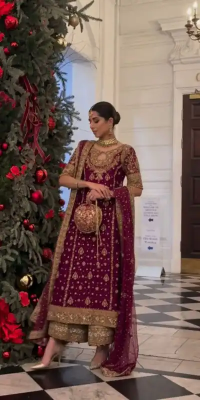 SRK 5231 Red Color Pure Chinnon Silk With Embroidery Sequence Work Salwar Suit Casual, Wedding, Party, Festive, Events Etc.4-6 Working Days@ 2699/-only | Casual Suits, Jump Suits, Creative suits, Designer Suits, Palazzo Suits, Party Wear Suits, Patiala Suits, Salwar suit, Straight Suits