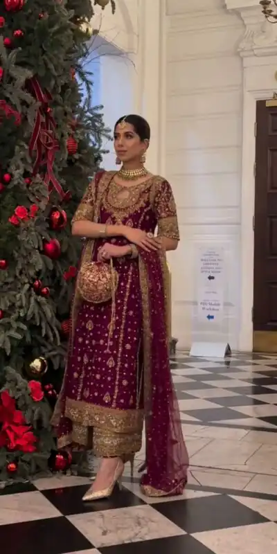 SRK 5231 Red Color Pure Chinnon Silk With Embroidery Sequence Work Salwar Suit Casual, Wedding, Party, Festive, Events Etc.4-6 Working Days@ 2699/-only | Casual Suits, Jump Suits, Creative suits, Designer Suits, Palazzo Suits, Party Wear Suits, Patiala Suits, Salwar suit, Straight Suits