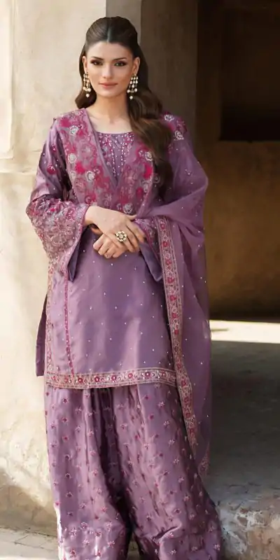 NSR 849 Lavender Chinnon Silk Salwar Suit Perfect for Wedding, Party, Baisakhi, Anniversary, Housewarming . Available at ₹1999 only. Delivery 4-6 | Casual Suits, Jump Suits, Creative suits, Designer Suits, Palazzo Suits, Party Wear Suits, Patiala Suits, Salwar suit, Straight Suits