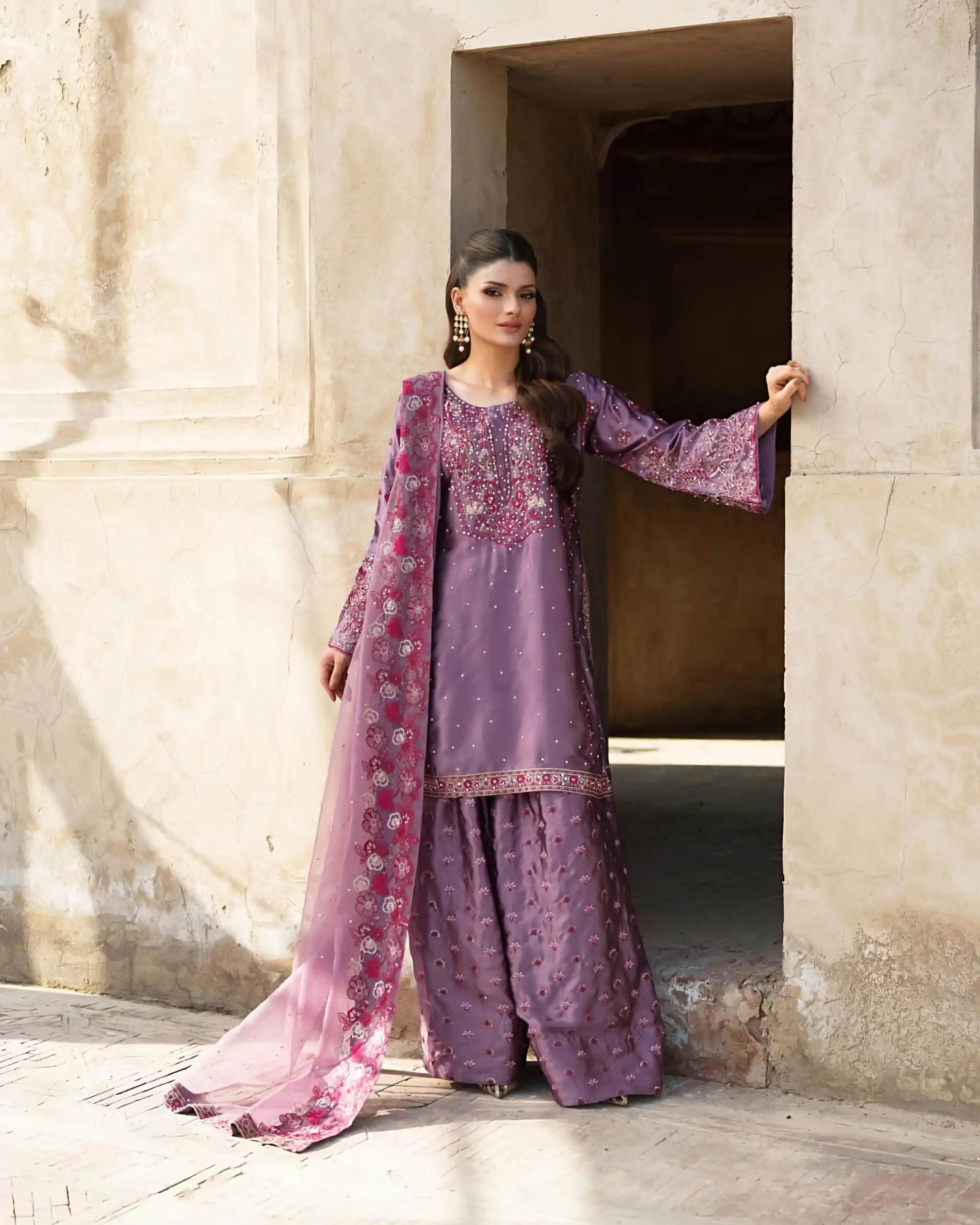NSR 849 Lavender Chinnon Silk Salwar Suit Perfect for Wedding, Party, Baisakhi, Anniversary, Housewarming . Available at ₹1999 only. Delivery 4-6 | Casual Suits, Jump Suits, Creative suits, Designer Suits, Palazzo Suits, Party Wear Suits, Patiala Suits, Salwar suit, Straight Suits