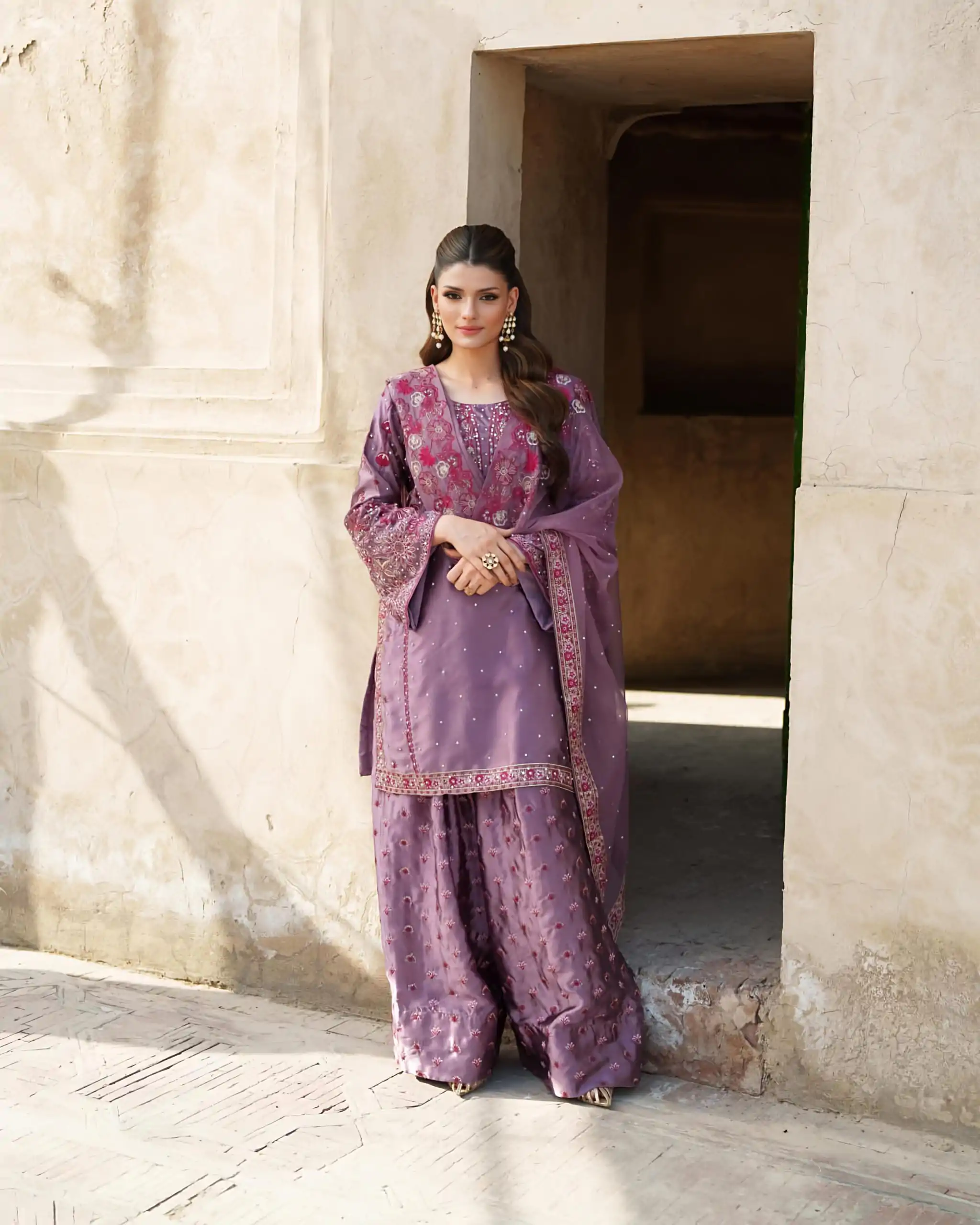 NSR 849 Lavender Chinnon Silk Salwar Suit Perfect for Wedding, Party, Baisakhi, Anniversary, Housewarming . Available at ₹1999 only. Delivery 4-6 | Casual Suits, Jump Suits, Creative suits, Designer Suits, Palazzo Suits, Party Wear Suits, Patiala Suits, Salwar suit, Straight Suits