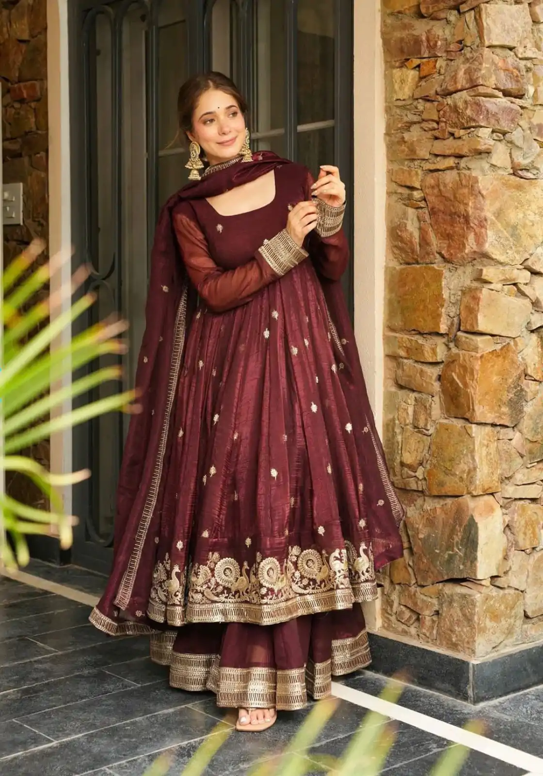 SSR 521 Maroon Crunchy Silk Embroidery Work Salwar Suit Wedding, Party, Festive, Events, Navratri Garba, Anniversary, Haldi,Best Price ₹2449. | Casual Suits, Jump Suits, Creative suits, Designer Suits, Palazzo Suits, Party Wear Suits, Patiala Suits, Salwar suit, Straight Suits