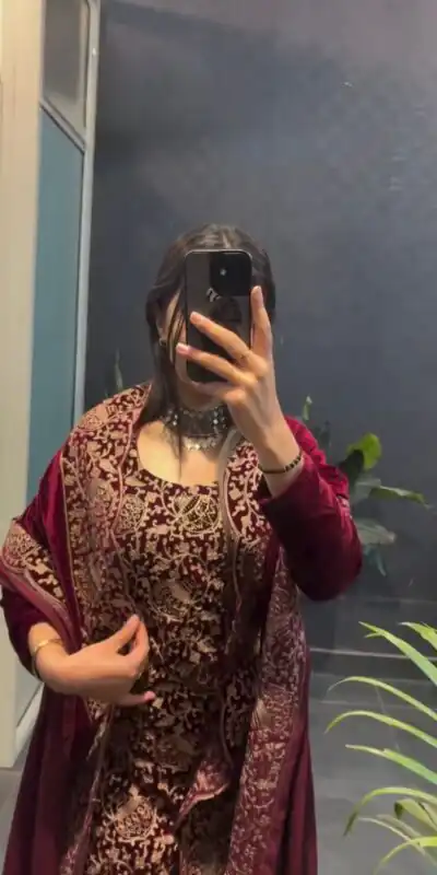 RTC 5940 Maroon Viscos velvet Chinestich Work Salwar Suit with Designer Work. Festive Deal ₹2049. Delivery 4-6 Working Days. Shop now. | Bollywood Lehenga, Creative Lehenga, Designer Lehenga, Embroidered Lehenga, Lehenga, Party Wear Lehenga