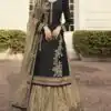 Black Georgette Embroidery Stone Work Lehenga Choli