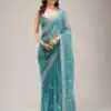 BT 439 Blue Crunchy Ciffon Saree Perfect for Wedding, Party, Bridal Wear, Raksha Bandhan, Festival Celebrations – . Special Price ₹1899. Delivery 4-6 | Creative Sarees, Embroidered Sarees, Bollywood Sarees, Designer Sarees, Ethnic Saree, Modern Digital sarees, Party Wear Sarees, Sarees