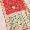 MB 389 Orange Soft Paithani Silk Saree with Lace Work & Zari Work. Affordable Price ₹2049. Delivery 4-6 Working Days. Shop now. | Creative Sarees, Embroidered Sarees, Bollywood Sarees, Designer Sarees, Ethnic Saree, Modern Digital sarees, Party Wear Sarees, Sarees
