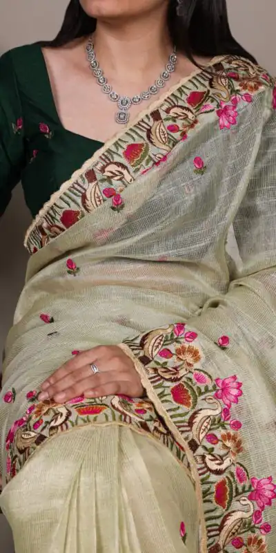 YNF 7400 Pista Zari Kota Tissue Saree Perfect for Wedding, Party, Mehendi, Housewarming, Haldi – . Special Price ₹3299. Delivery 4-6 Working Days. | Creative Sarees, Embroidered Sarees, Bollywood Sarees, Designer Sarees, Ethnic Saree, Modern Digital sarees, Party Wear Sarees, Sarees