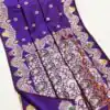 MB 3319 Purple Color Banarasi Lace Work Gold Zari Border Saree . Available at ₹1849 only. Delivery 4-6 Working Days. Shop now. | Creative Sarees, Embroidered Sarees, Bollywood Sarees, Designer Sarees, Ethnic Saree, Modern Digital sarees, Party Wear Sarees, Sarees