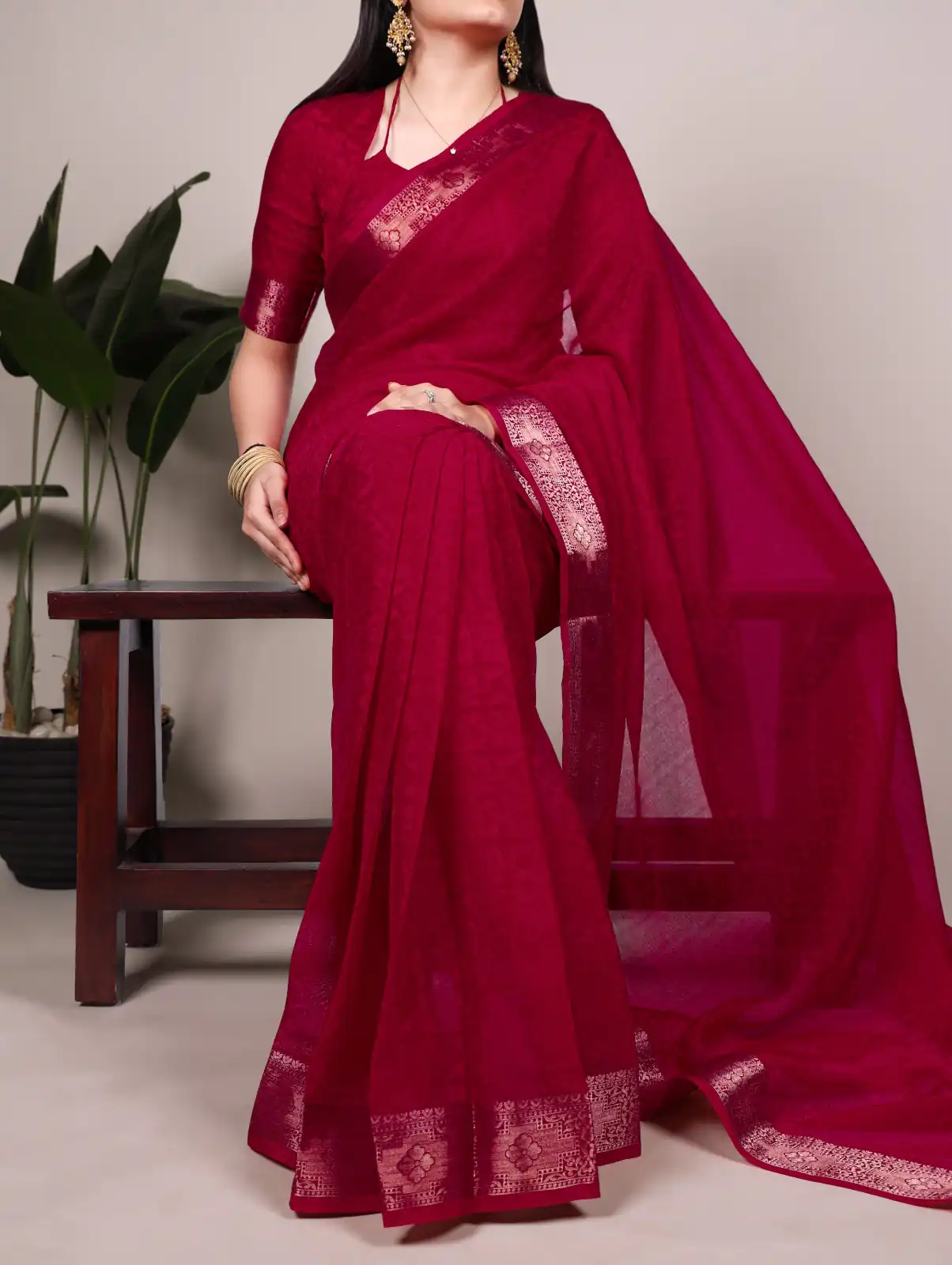 YNF 7911 Red Poly Shimmer Saree Perfect for Wedding, Party, Ganesh Chaturthi, Bridal Wear, Temple Visit –. Available at ₹1499 only. Delivery 4-6 Workin | Creative Sarees, Embroidered Sarees, Bollywood Sarees, Designer Sarees, Ethnic Saree, Modern Digital sarees, Party Wear Sarees, Sarees