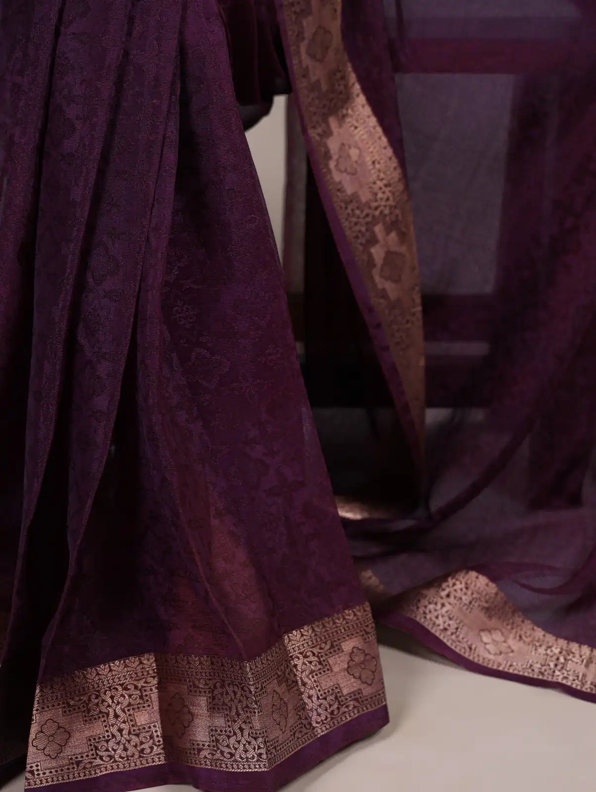 YNF 7911 Wine Poly Shimmer Saree Perfect for Wedding, Party, Ganesh Chaturthi, Bridal Wear, Temple Visit –. Available at ₹1499 only. Delivery 4-6 Workin | Creative Sarees, Embroidered Sarees, Bollywood Sarees, Designer Sarees, Ethnic Saree, Modern Digital sarees, Party Wear Sarees, Sarees