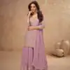 Onion Chinon Sequence Work Salwar Suit
